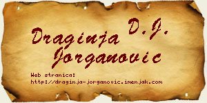 Draginja Jorganović vizit kartica